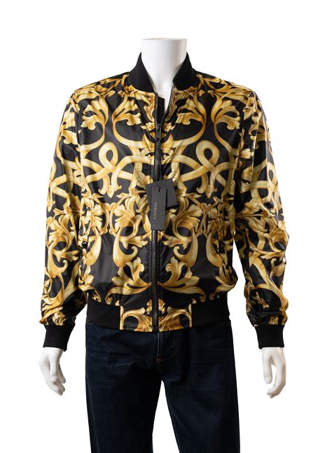 versace baroque bomber jacket|versace varsity bomber jacket.